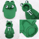 Soft Warm Cat Clothes For Small Dogs Cats Funny Halloween Cosplay Frog Costume Kitten Creative Sweatshirts Pet Autumn Hoodies